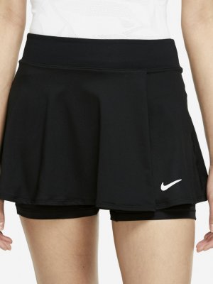 Юбка-шорты женская Court Dri-FIT Victory, Черный Nike. Цвет: черный