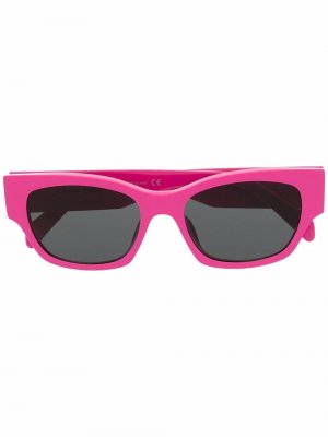 Солнцезащитные очки в прямоугольной оправе Celine Eyewear. Цвет: розовый