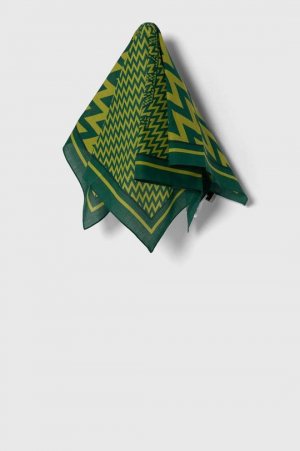 Хлопковый шарф , зеленый Lanvin