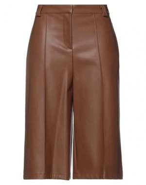 Укороченные брюки KAOS. Цвет: коричневый