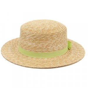 Шляпа , размер 57, бежевый FABRETTI. Цвет: бежевый-зеленый/бежевый