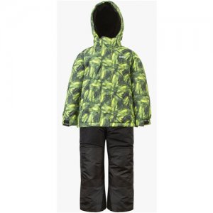 Комплект (куртка, полукомбинезон), Zingaro By Gusti, ZW22BS181-LIME, размер 5, рост 110см GUSTI. Цвет: зеленый/черный