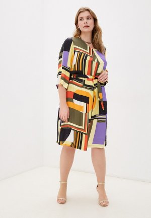 Платье Lady Sharm Classic. Цвет: разноцветный