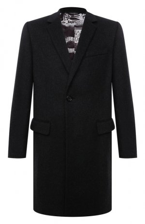 Пальто из шерсти и кашемира Dolce & Gabbana. Цвет: серый