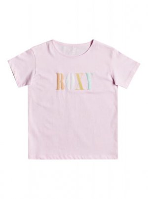 Детская футболка Day And Night 4-16 Roxy. Цвет: розовый