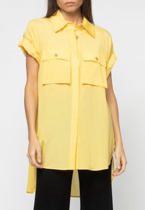 Рубашка MAX&MOI. Цвет: желтый