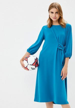 Платье Burlo. Цвет: синий