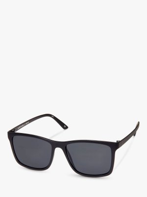 L5000181 Мужские прямоугольные солнцезащитные очки Master Tamers, черные/серые Le Specs