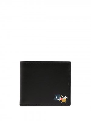 Бумажник с логотипом PAUL SMITH. Цвет: черный