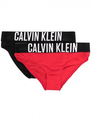 Комплект из двух трусов-брифов Calvin Klein Kids. Цвет: черный