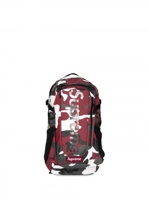 Рюкзак с логотипом из коллекции SS21 Supreme. Цвет: красный