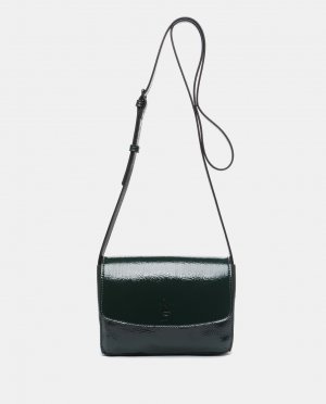 Мини-сумка через плечо зеленого цвета с клапаном и выгравированным логотипом , зеленый Abbacino