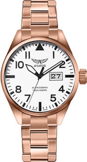 Швейцарские наручные мужские часы V.1.22.2.152.5. Коллекция Airacobra P42 Aviator