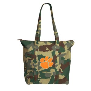 Большая сумка-тоут Clemson Tigers с камуфляжным принтом на каждый день Unbranded