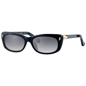 Солнцезащитные очки , прямоугольные, оправа: пластик, для женщин, черный Agent Provocateur. Цвет: черный