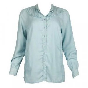 Блуза , размер 46, голубой Zizzi. Цвет: голубой