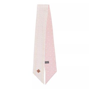 Шарф mcm col petit scarf 120x8 peach Mcm, розовый