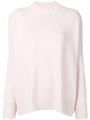 Трикотажный свитер Oyuna. Цвет: розовый