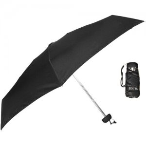 Мини-зонт , черный Diniya. Цвет: черный