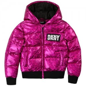 Куртка , размер 176, розовый DKNY. Цвет: розовый
