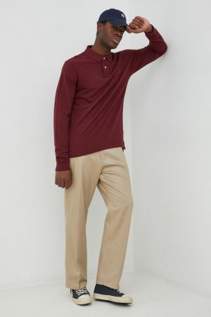 Хлопковая рубашка с длинными рукавами , бордовый Polo Ralph Lauren