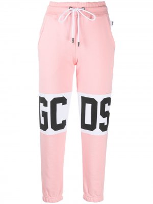 Спортивные брюки со вставками и логотипом Gcds. Цвет: розовый