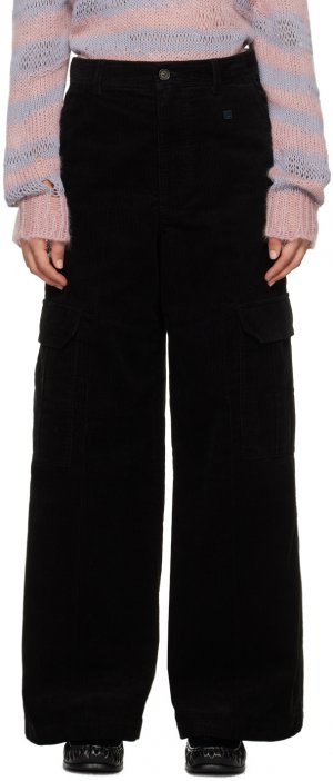 Черные брюки с нашивками Acne Studios