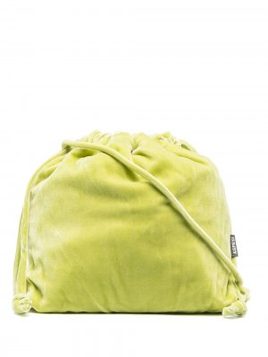 Бархатная сумка-ведро Aspesi. Цвет: зеленый