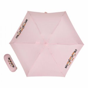 Мини-зонт , розовый MOSCHINO. Цвет: розовый