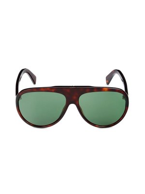 Овальные солнцезащитные очки 61MM Tod'S, коричневый Tod's