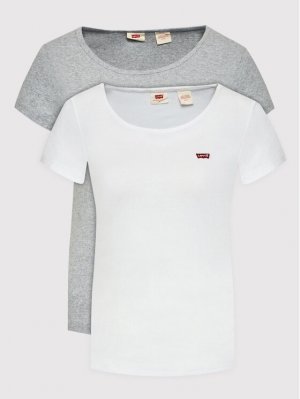Комплект из 2 футболок стандартного кроя Levi's, серый Levi's