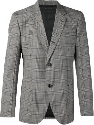 Пиджак в клетку Prince of Wales Marc Jacobs. Цвет: серый