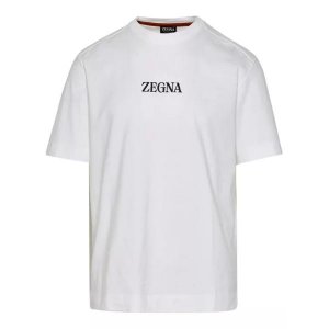 Футболка cotton t-shirt Zegna, белый ZEGNA