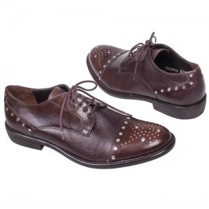 Кожаные мужские туфли черного цвета Lac-X-3533-1/68-32 Conhpol. Цвет: черный