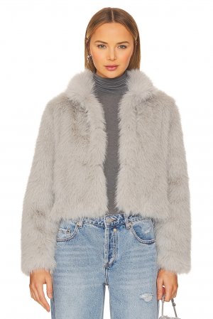 Куртка Faux Fox Fur, цвет Light Grey Adrienne Landau