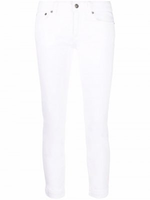 Укороченные джинсы DONDUP. Цвет: белый