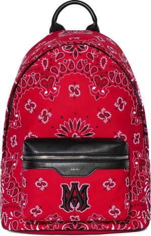 Рюкзак Bandana Embroidered Backpack Red, красный Amiri