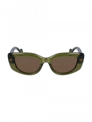 Солнцезащитные очки «кошачий глаз» Daisy 50 мм , хаки Lanvin