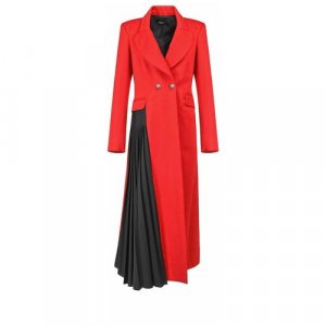Шерстяное пальто от Isabel Benenato. Цвет: красный