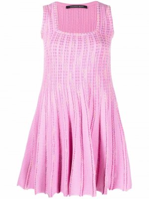 Расклешенное платье мини Antonino Valenti. Цвет: розовый