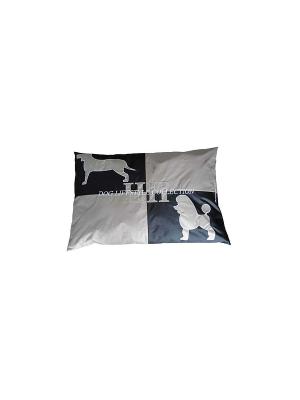 Подушка Пудель DOG LIFESTYLE M 107*70*10 см для домашних животных Happy House. Цвет: черный