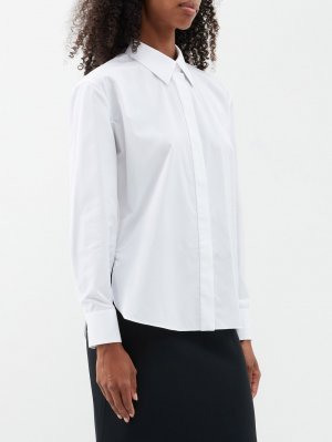 Рубашка из поплина органического хлопка , белый Alexander McQueen