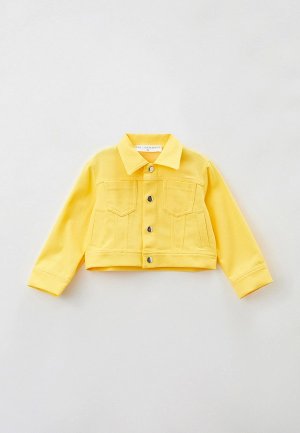 Куртка джинсовая Ete Children. Цвет: желтый
