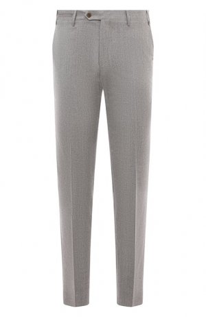Шерстяные брюки Corneliani. Цвет: серый