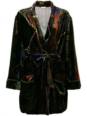 Пальто с поясом Pierre-Louis Mascia. Цвет: черный