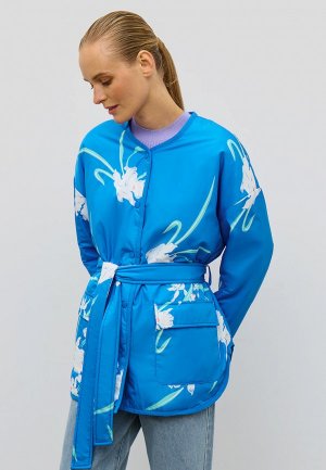 Куртка утепленная Baon. Цвет: голубой