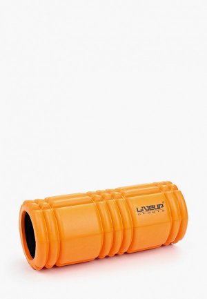 Валик для фитнеса Liveup YOGA FOAM ROLLER. Цвет: оранжевый