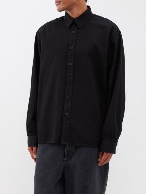 Джинсовая рубашка с логотипом 4g, черный Givenchy