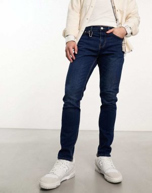 Узкие зауженные джинсы средней потертости Only & Sons