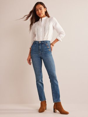 Прямые джинсы с накладными карманами , средний винтаж Boden